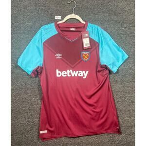 West Ham 2017 2018 Home Shirt Football Soccer Jersey UMBRO Womens Size 14 NWT
